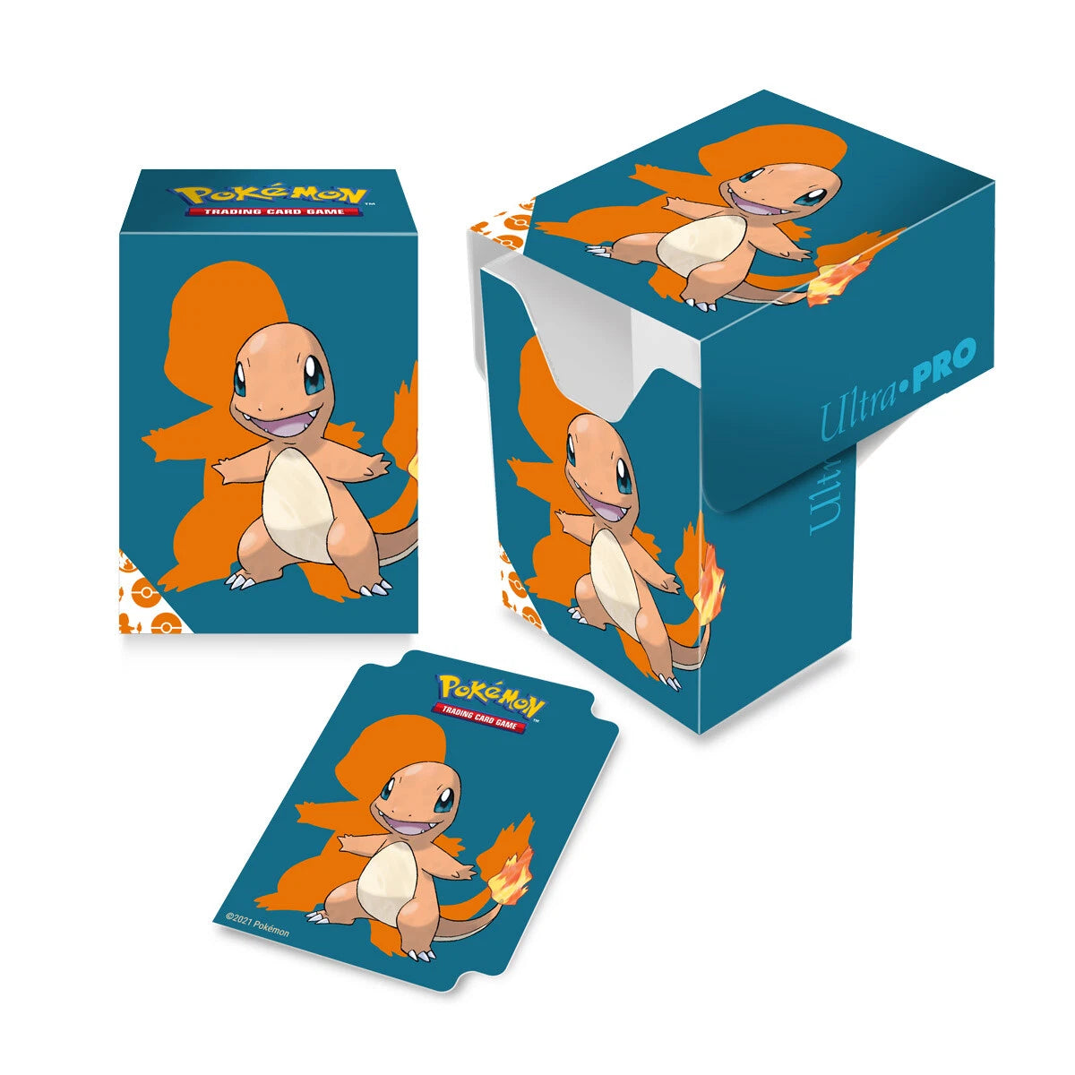 Pokemon TCG Charmander Deck Box Card Storage/Holder With Divider